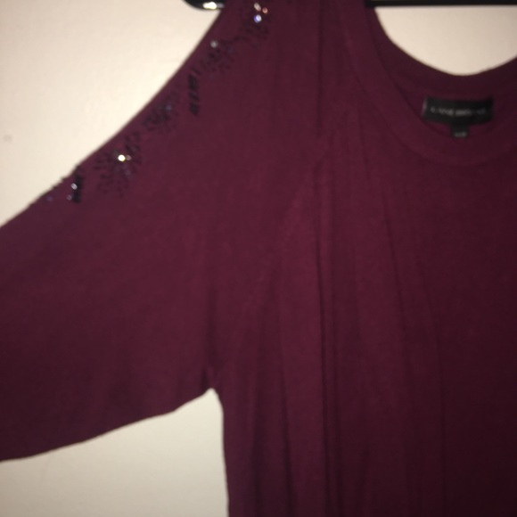 Lane Bryant Cold Shoulder Sweater - Picture 2 of 2